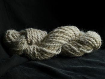 100% Suri Alpaca White and Tan