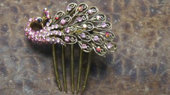 Peacock Rhinestone Shawl